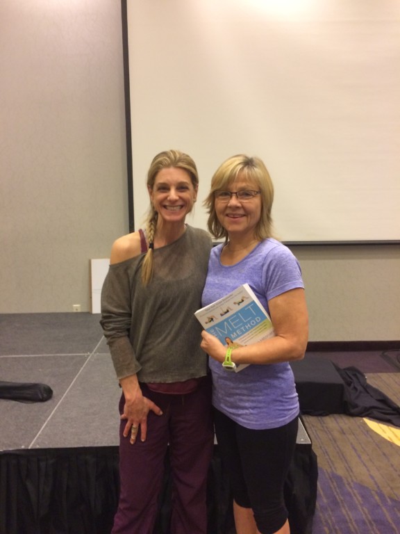 So proud to be standing with MELT creator, Sue Hitzmann at the MELT course in Portland. Forever Fit, Duncan, BC