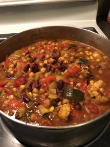 Awesome vegetarian Chilli. Perfect for cold winter days when you want dinner in a hurry. Forever Fit, Duncan, BC